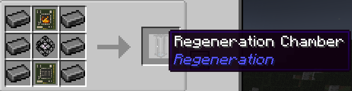 Regeneration Chamber recipe